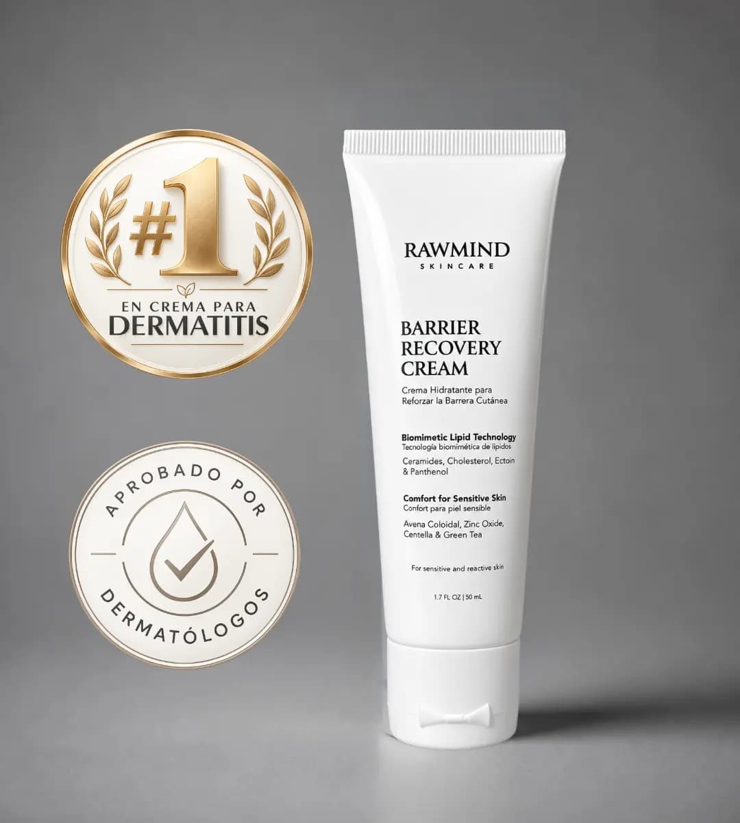 RawMind Barrier Recovery Cream con su caja