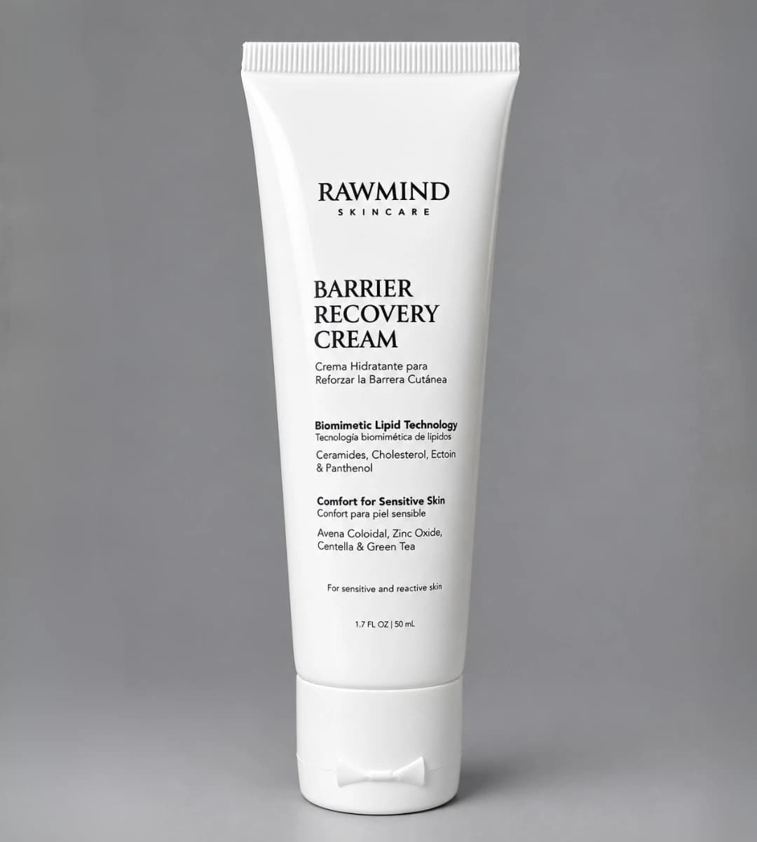 RawMind Barrier Recovery Cream con su caja